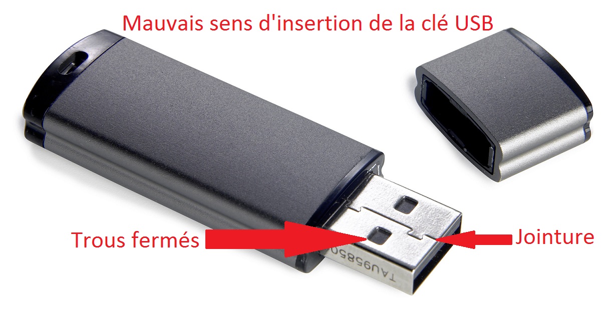 insertion cle usb 2