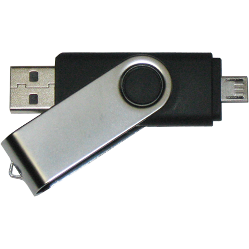 Clé usb personnalisée blanche 16 GB avec connecteur rétractable - Arthur